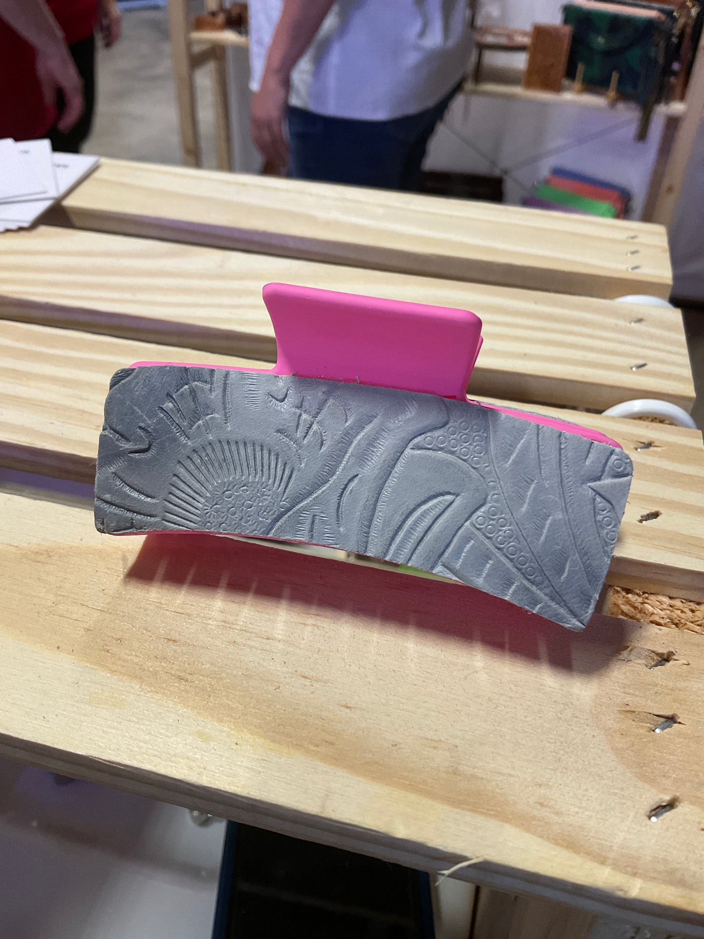 Hair Clip, Leather