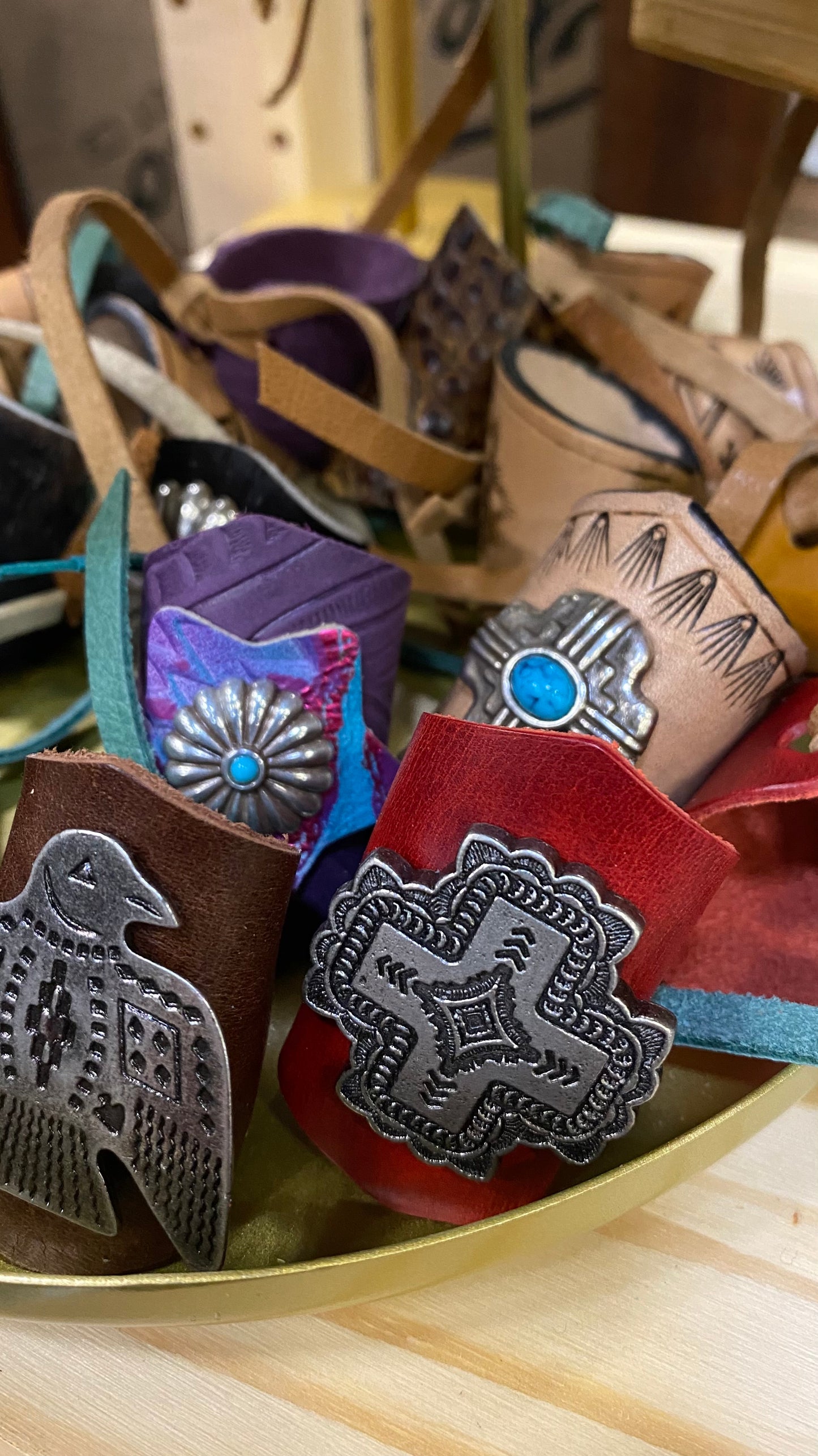Concho Scarf Slide