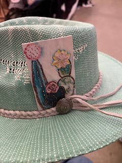 Leather Hat Card - Lily Bob Cactus