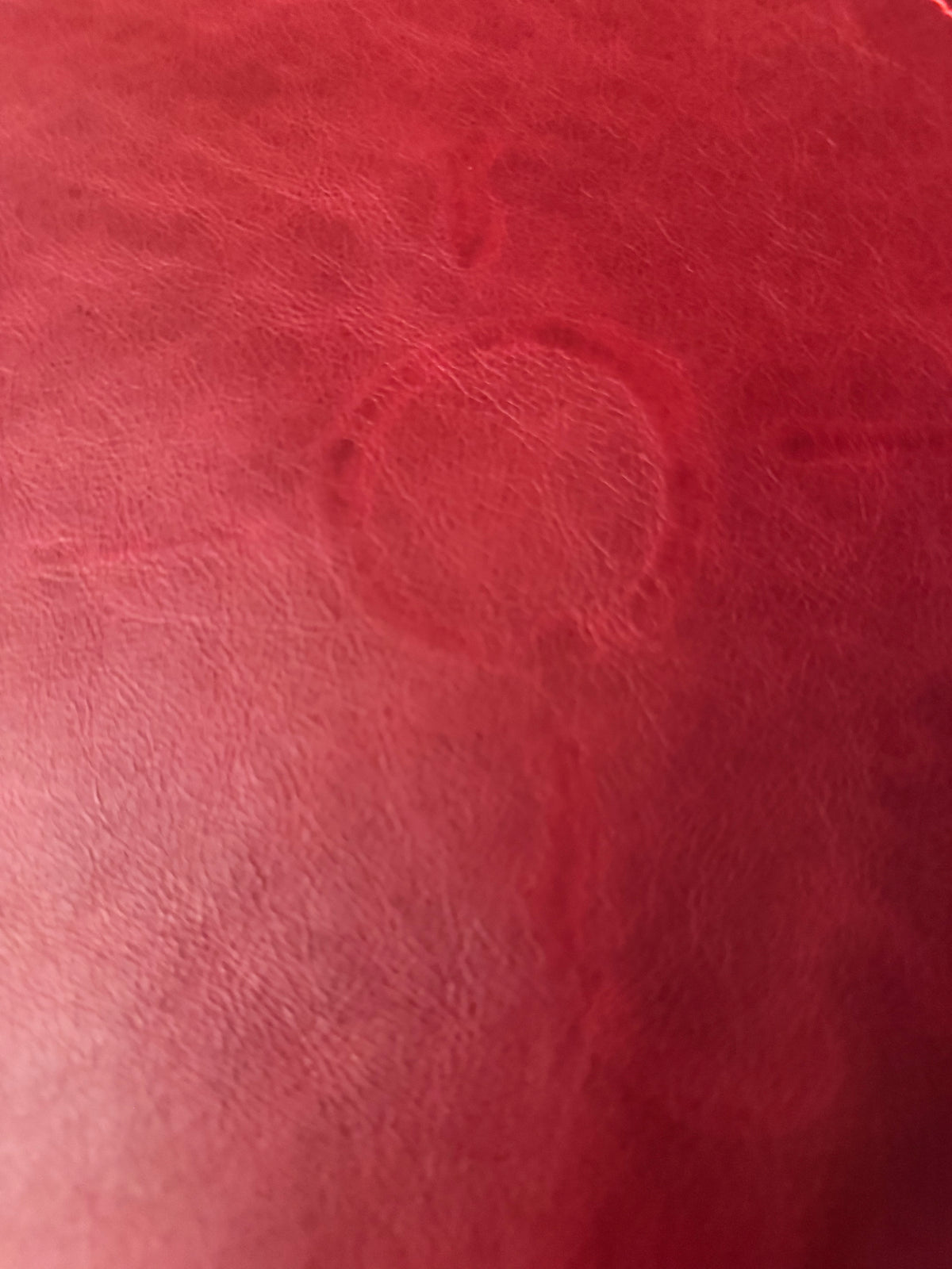 Leather Mahjong Mat - Red Brahman