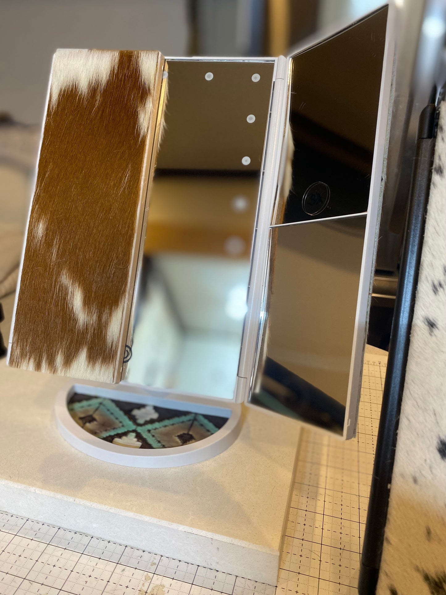 Longhorn Vanity Mirror