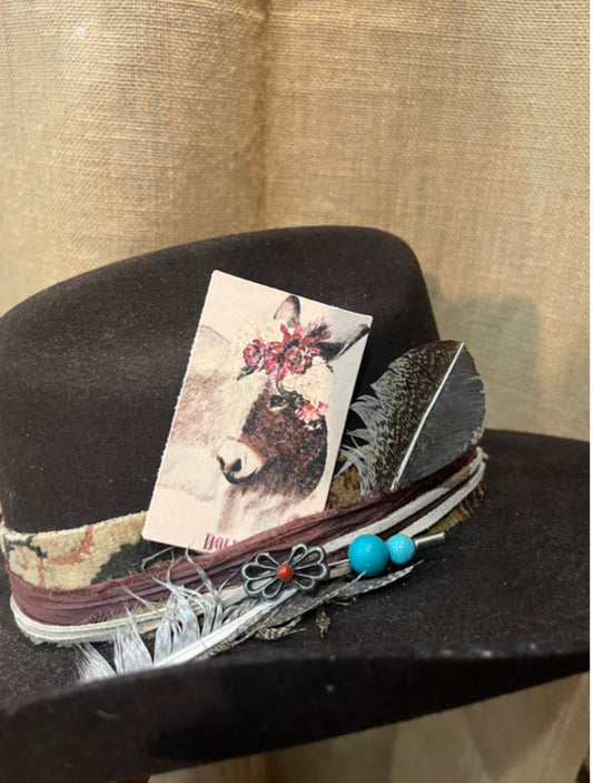 Blossom Donkey Hat Card