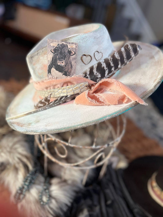 Leather Hat Card - Bad to the Bone