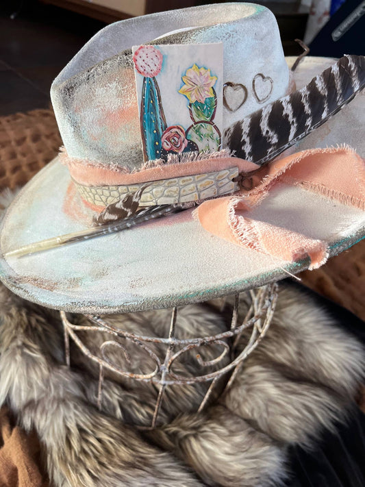 Leather Hat Card - Lily Bob Cactus