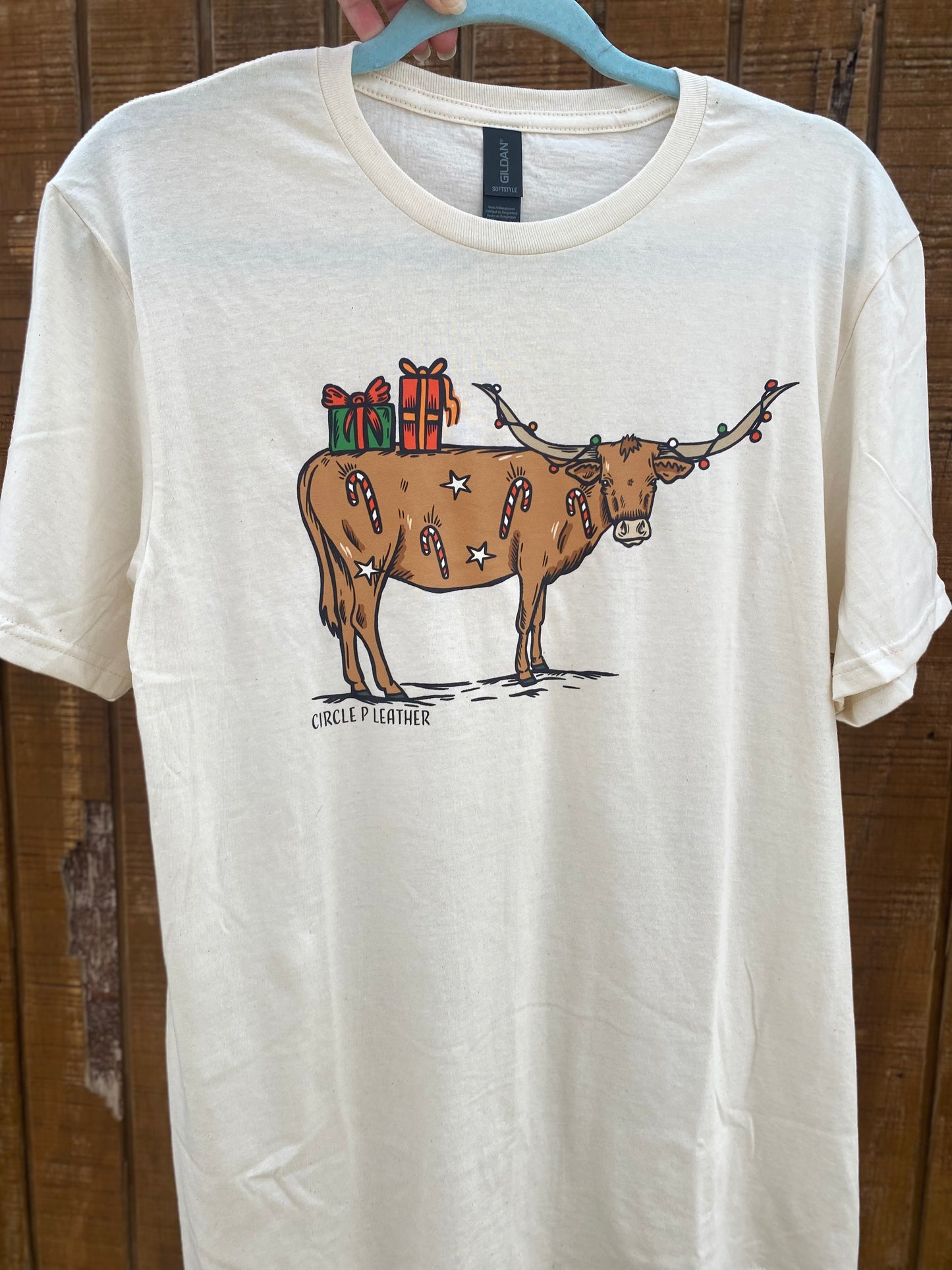 Christmas Longhorn T-shirt