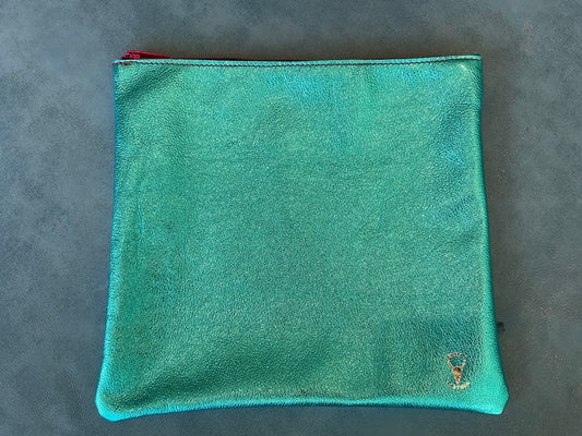 Pre-order Mahjong Tile Bag - Metallic Turquoise