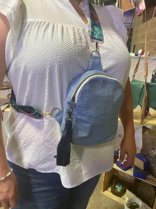 Denim mini-Sling Bag