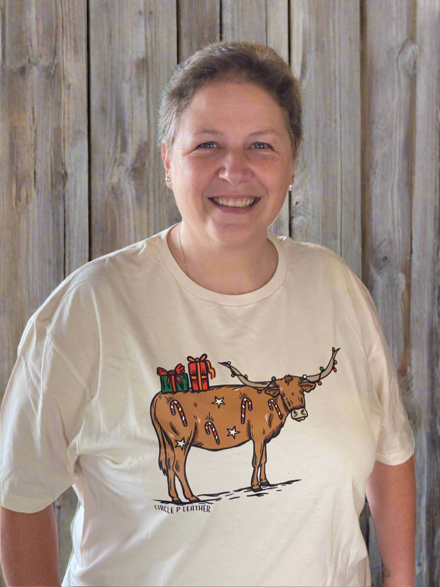 Christmas Longhorn T-shirt