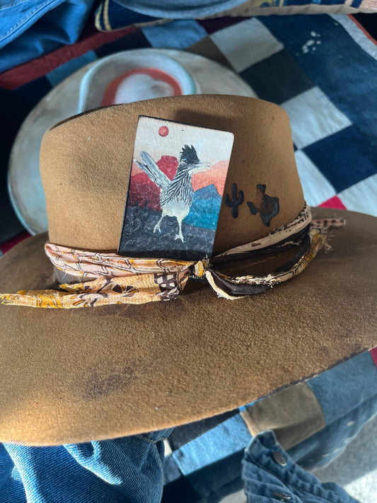 Leather Hat Card - Road Runnin'